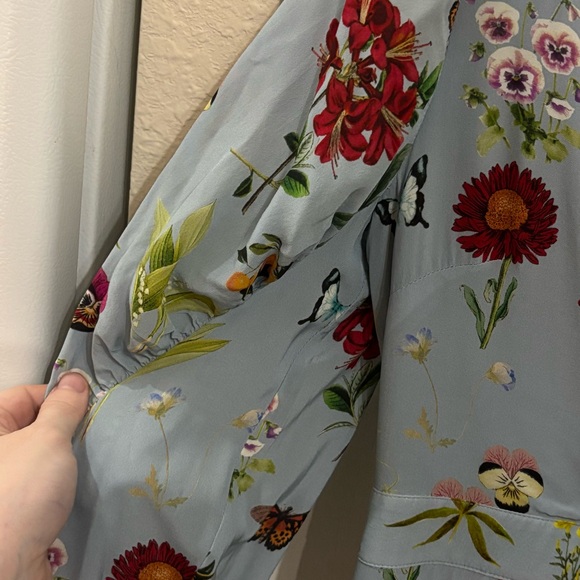 Joie “Tamarice” Blue Floral Midi Dress - Picture 7 of 11